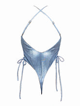 Load image into Gallery viewer, Metallic One-Piece Swimsuit - Tinsel